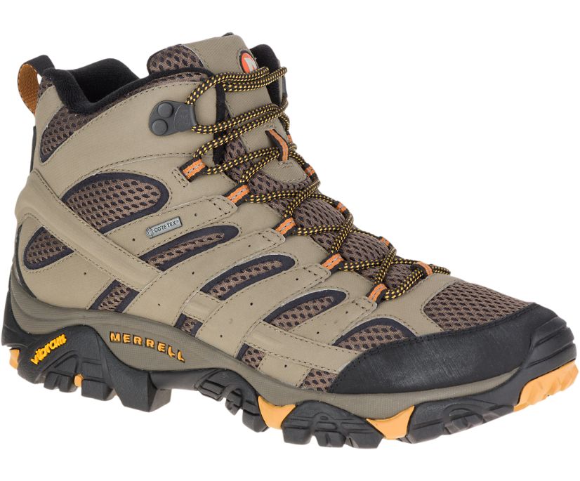 Buty Merrell Moab 2 Mid GORE -TEX® Wide Width - Buty Trekkingowe Męskie Merrell - Khaki [FPHBE-6530]